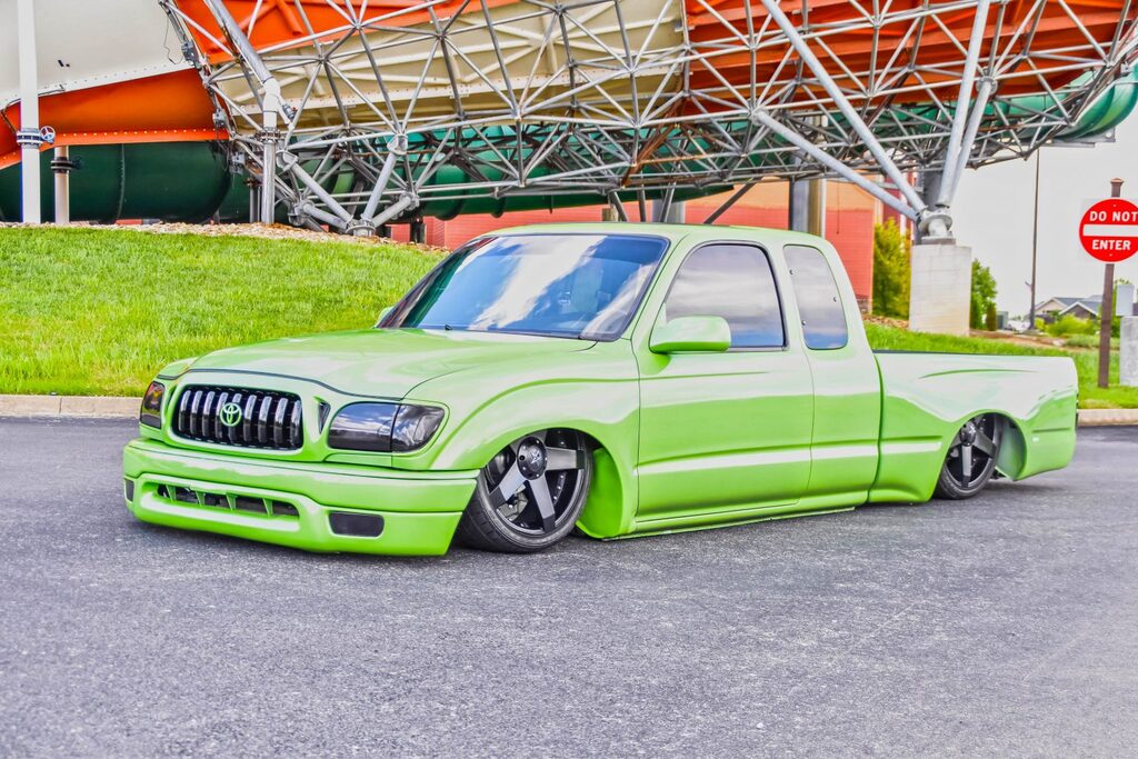 Slammed Obs Dually With Custom Painted Flames Street Trucks