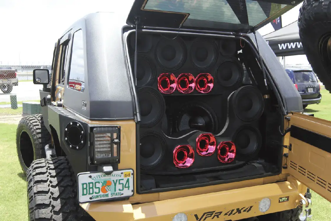 Audio Speakers in Truck 