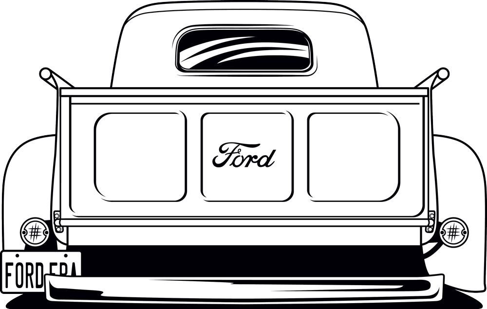 SVG FORD F250 Pickup Truck 1995 Silhouette Cut Files Designs - Etsy