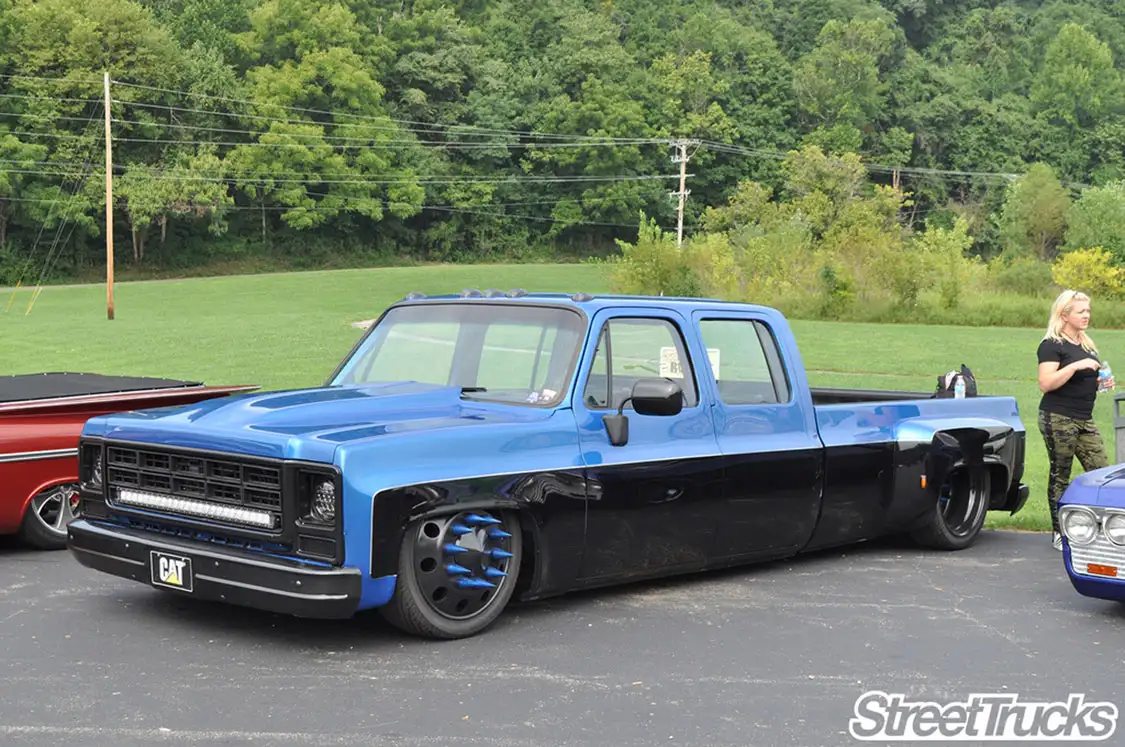 Bagged 1988 Chevy Crew Cab Dually Truck