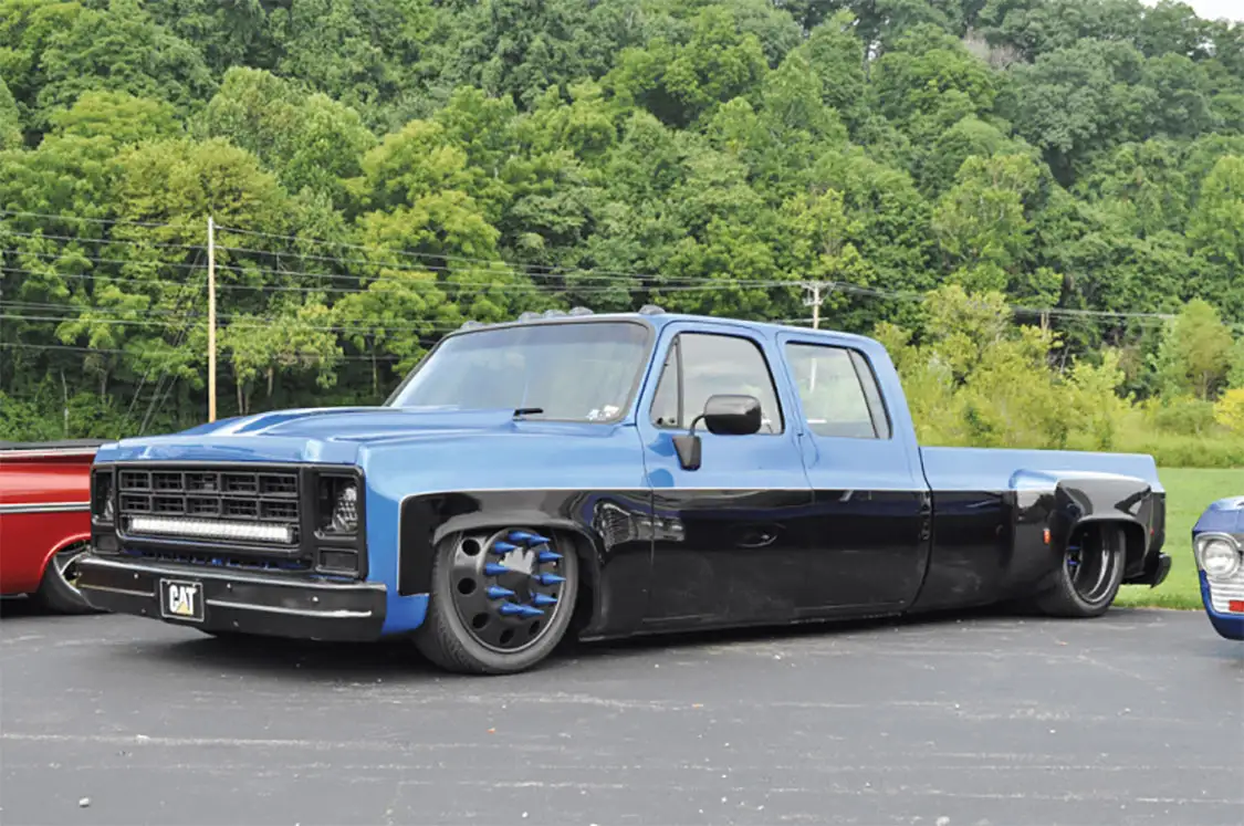 Bagged 1988 Chevy Crew Cab Dually