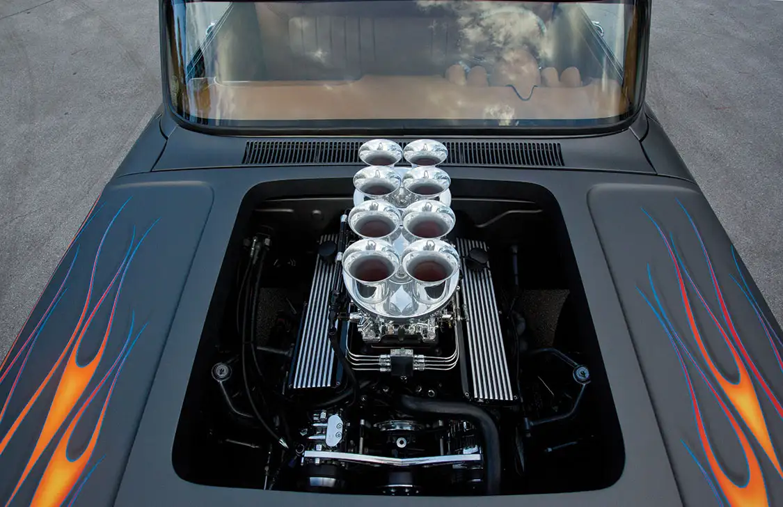 355-ci stroker with custom velocity stack air cleaners