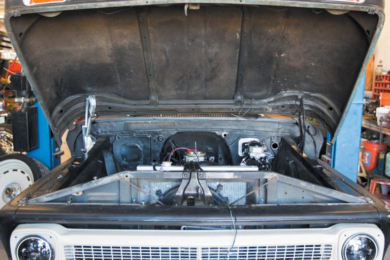 Installing Eddie Mortorsports Hood Hinges On Our 1965 Chevy C10