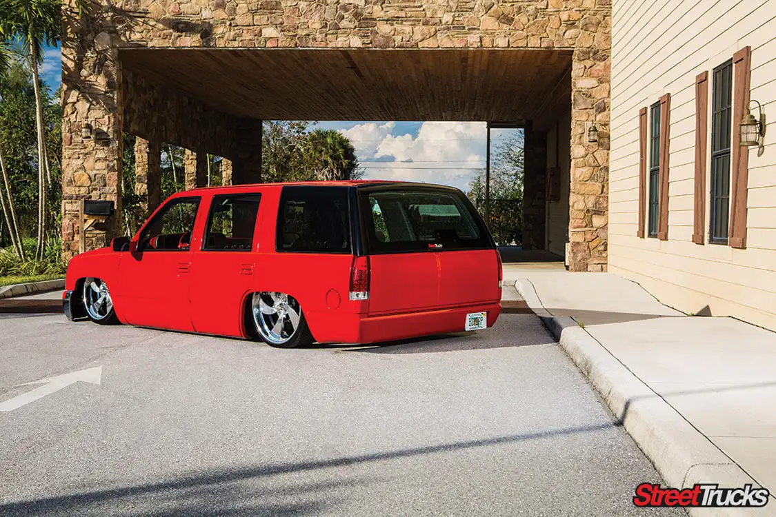 Red ’95 Chevy Tahoe