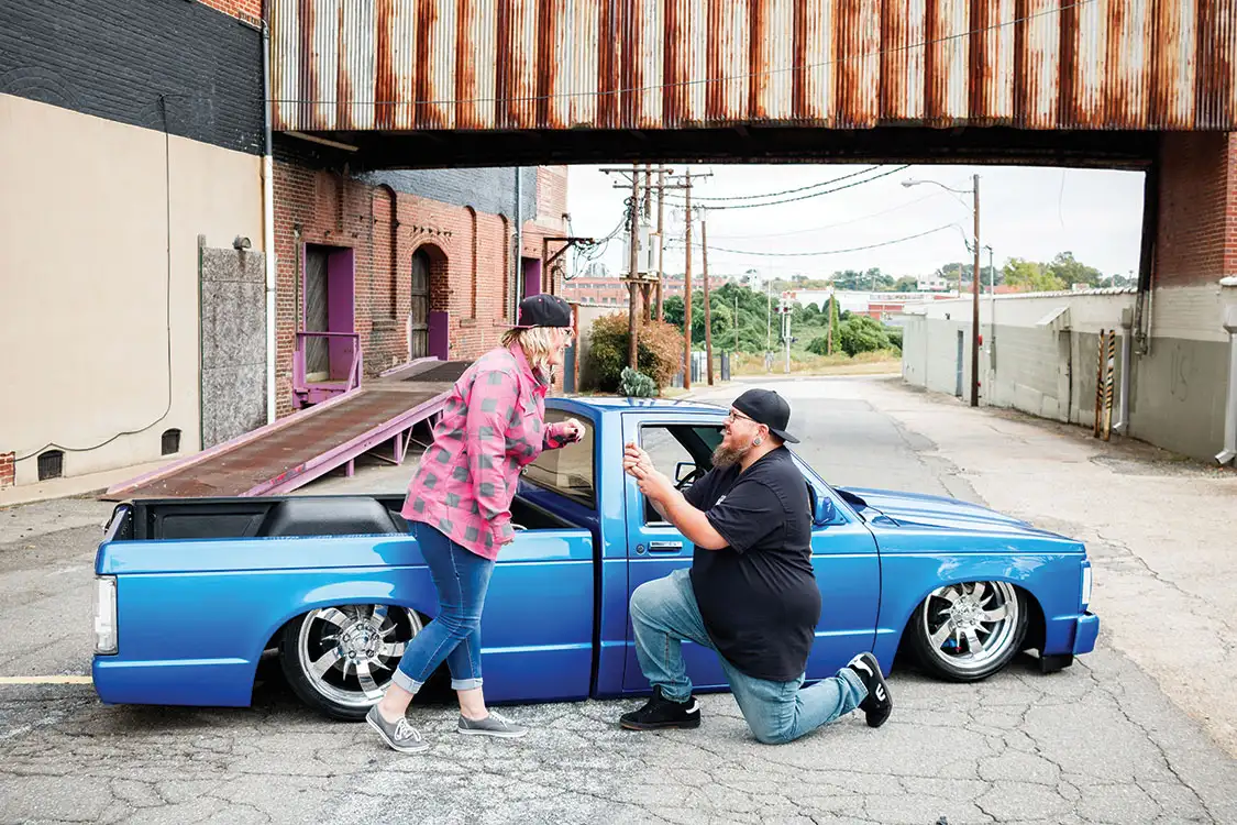 Chace Yonts With his 1988 Chevrolet S10 