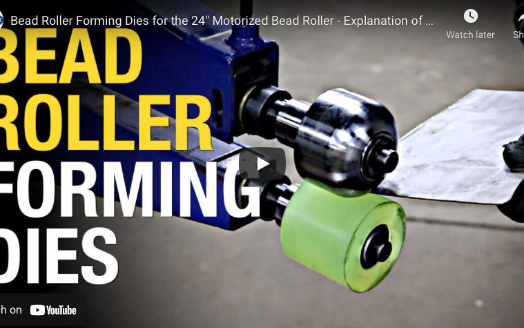 Bead Roller Forming Dies for the 24 Motorized Bead Roller - Explanation of  EVERY Die - Eastwood 