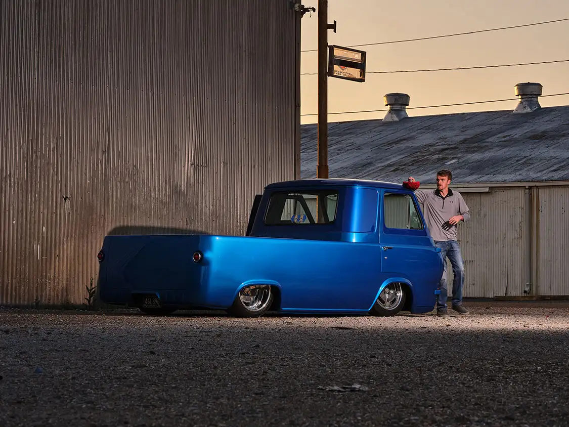 Shallon Broussard With His 1964 Ford Ecoline Pickup