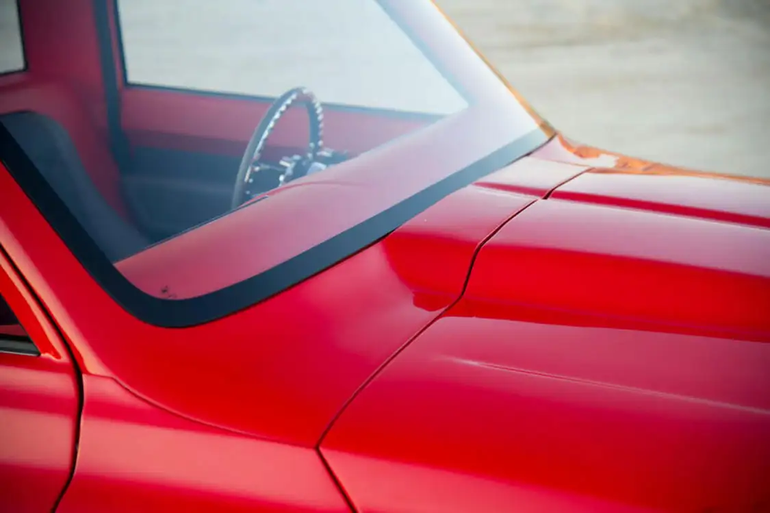 2002 Silverado cowl hood lines flow to the custom wiper cowl