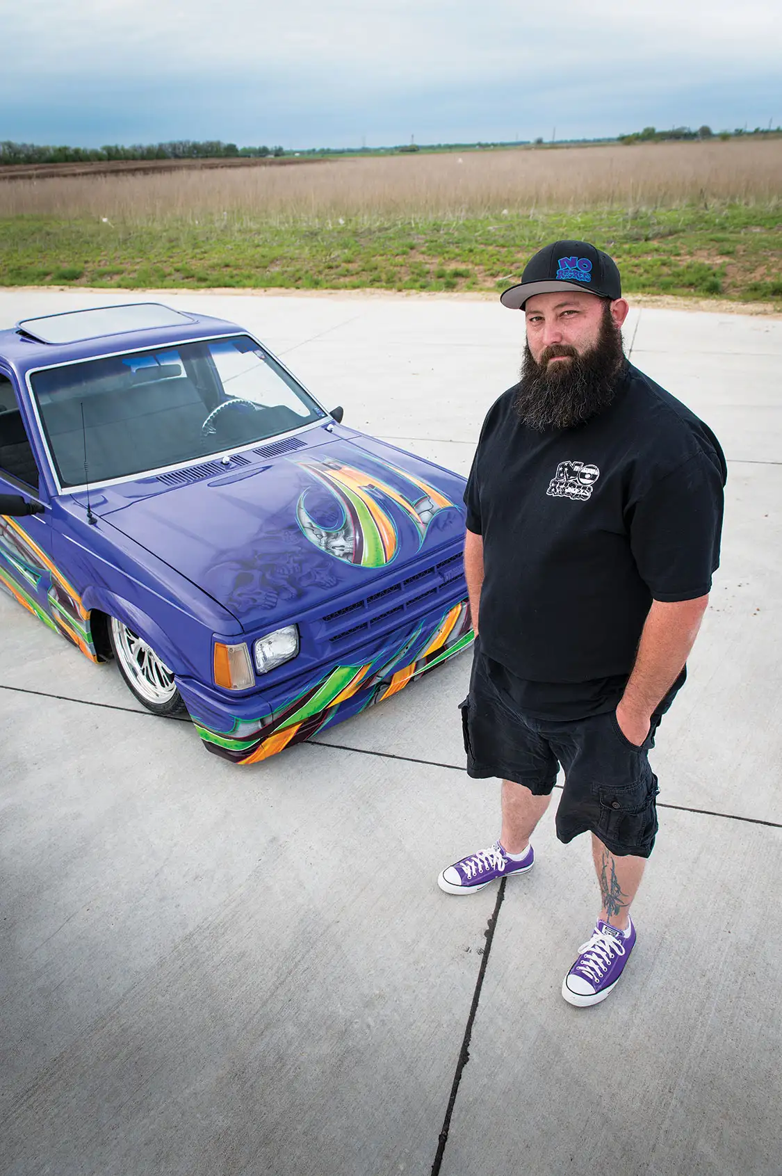 Chris Johnson with his 1987 Mazda B2000 