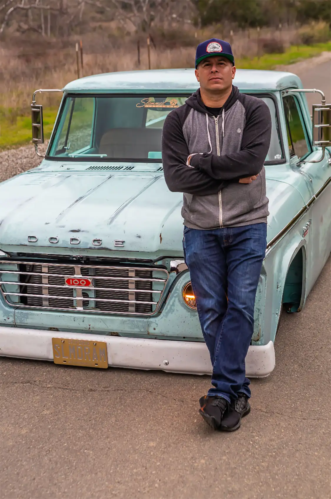 Tony Leal with his 1964 Dodge D100