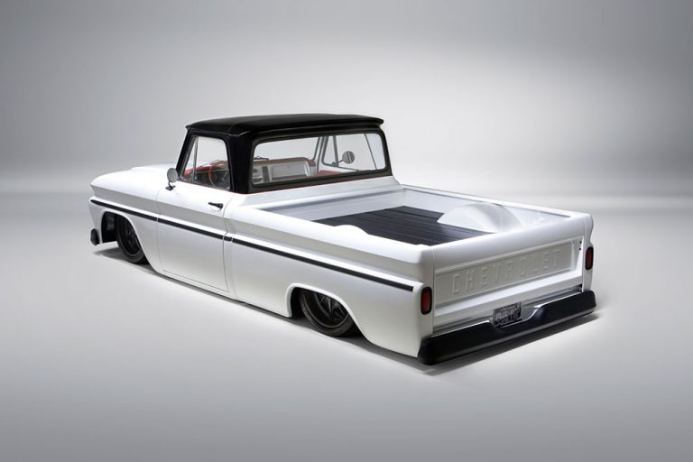 1965 Chevrolet C10 bagged on a Porterbuilt chassis - Street Trucks