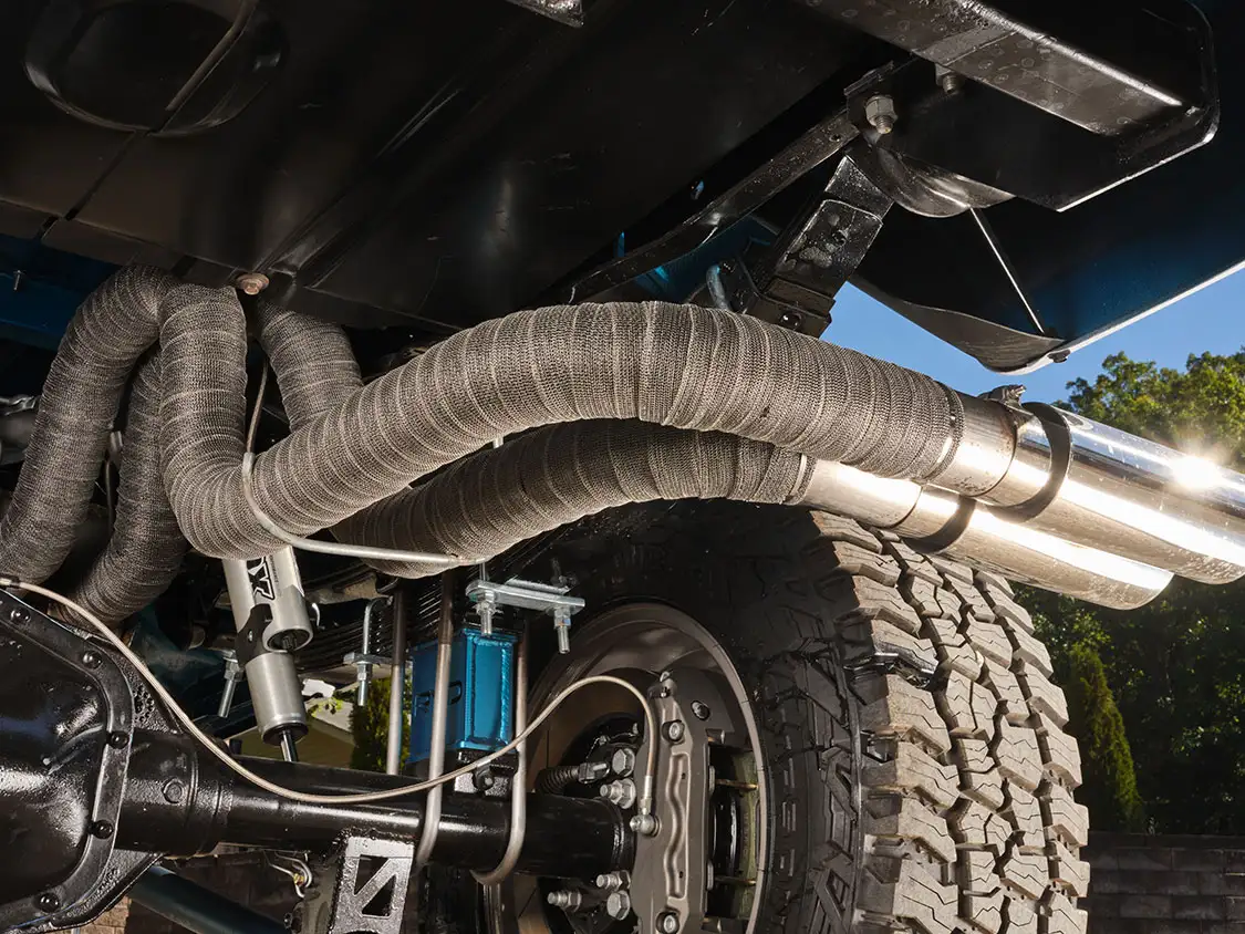 Custom dual 3-inch exhaust system