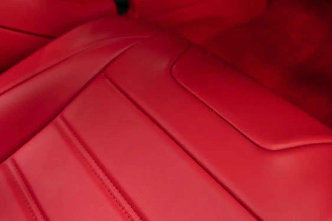 Red Relicate leather seat