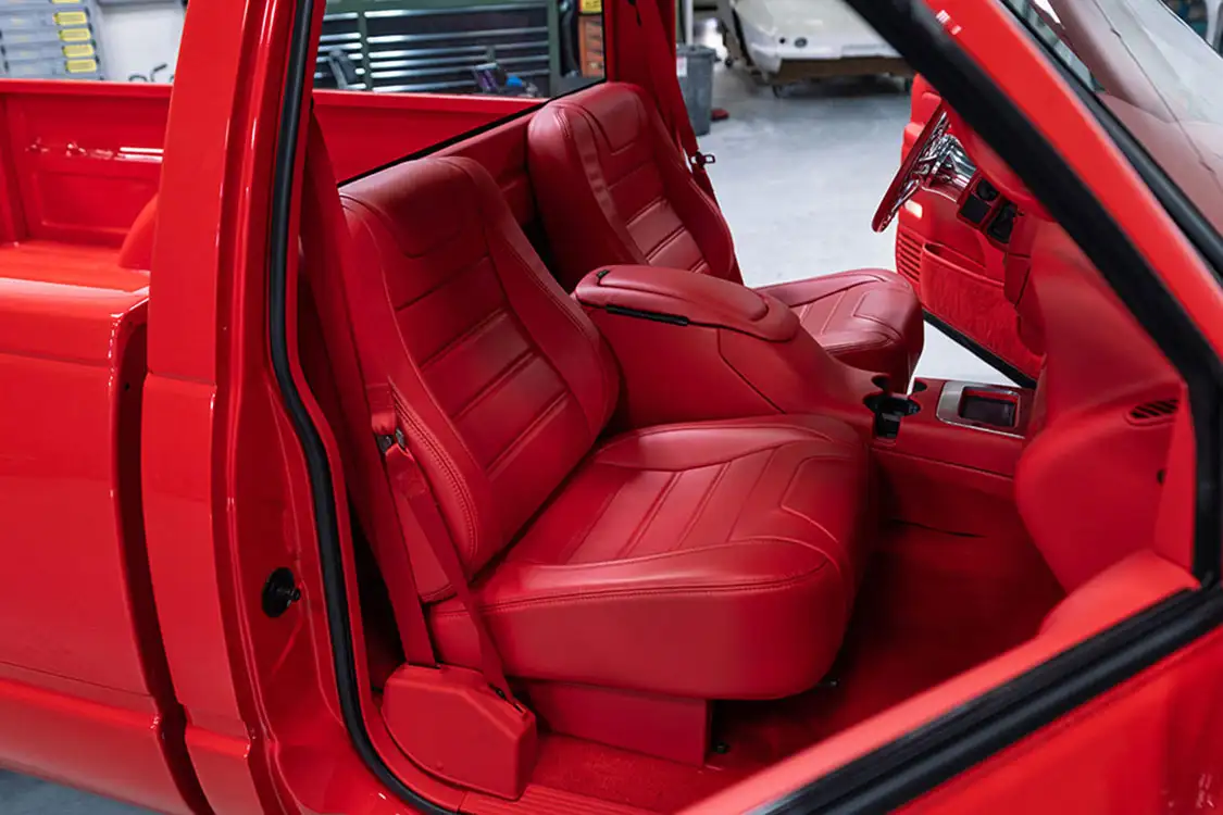 Red Relicate leather seats