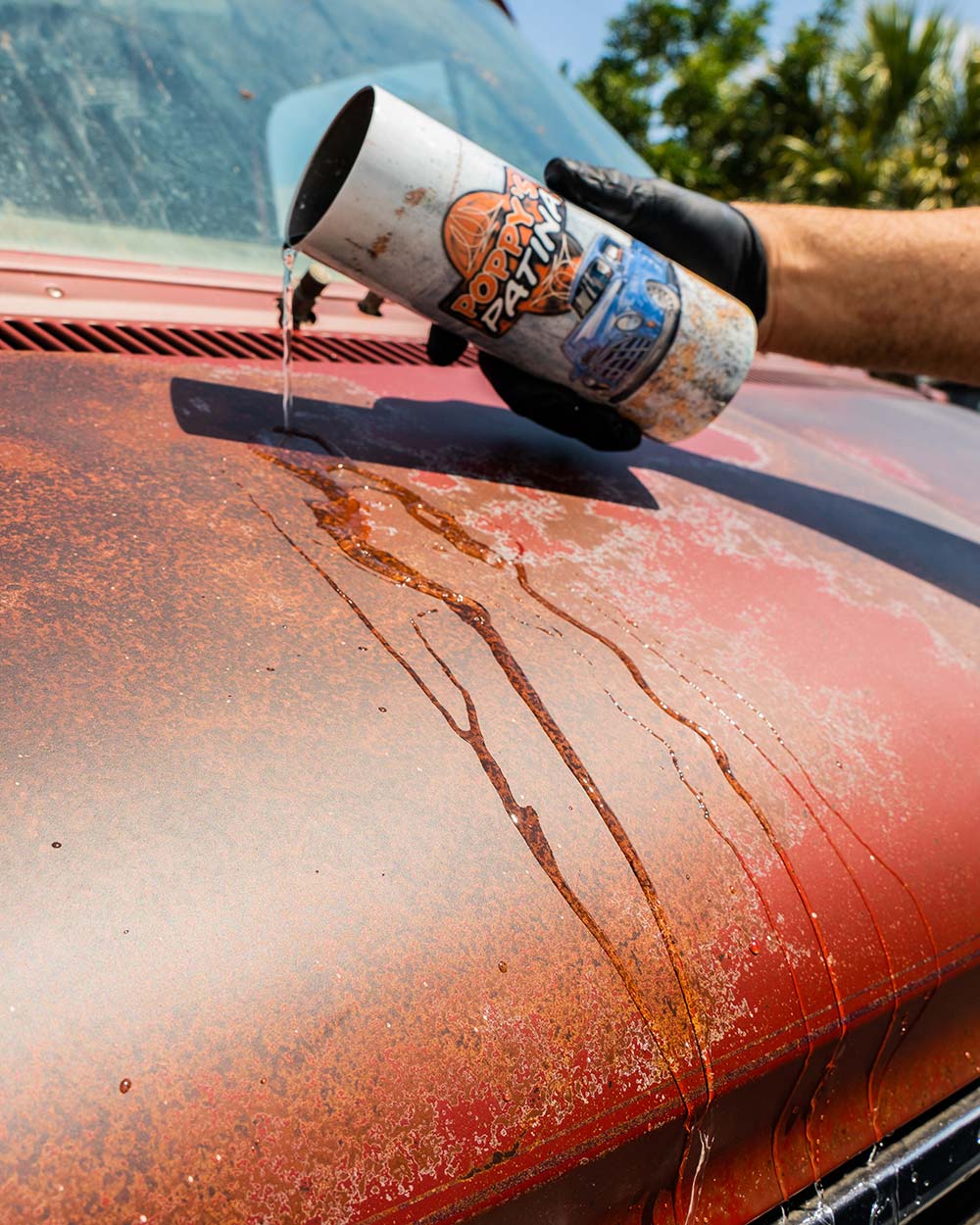 Wipe on clear coat system look good ? Patina Clearing C10 Chevy Poppy's  Patina application review 