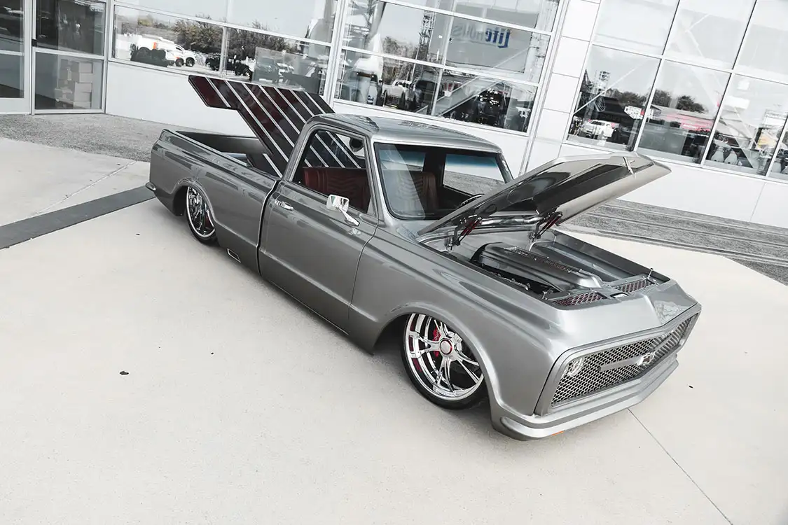 Custom mixed PPG silver paint 1972 Chevy C10