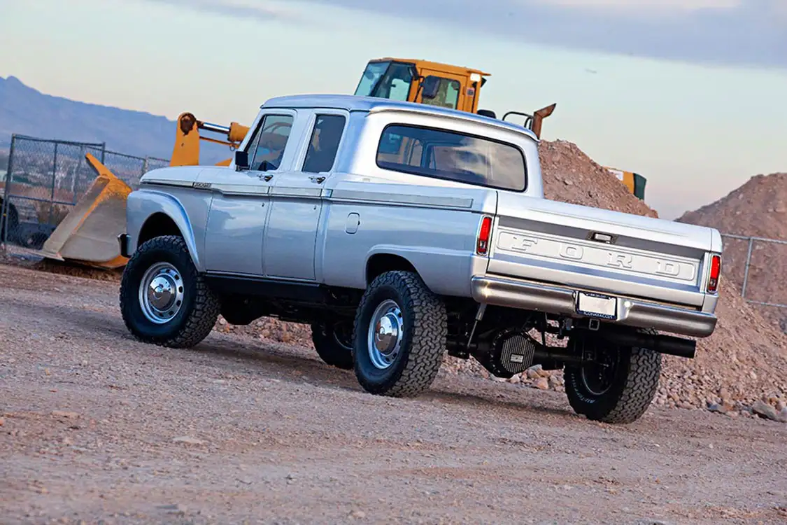 1965 Ford F-250 Crew Cab Back View