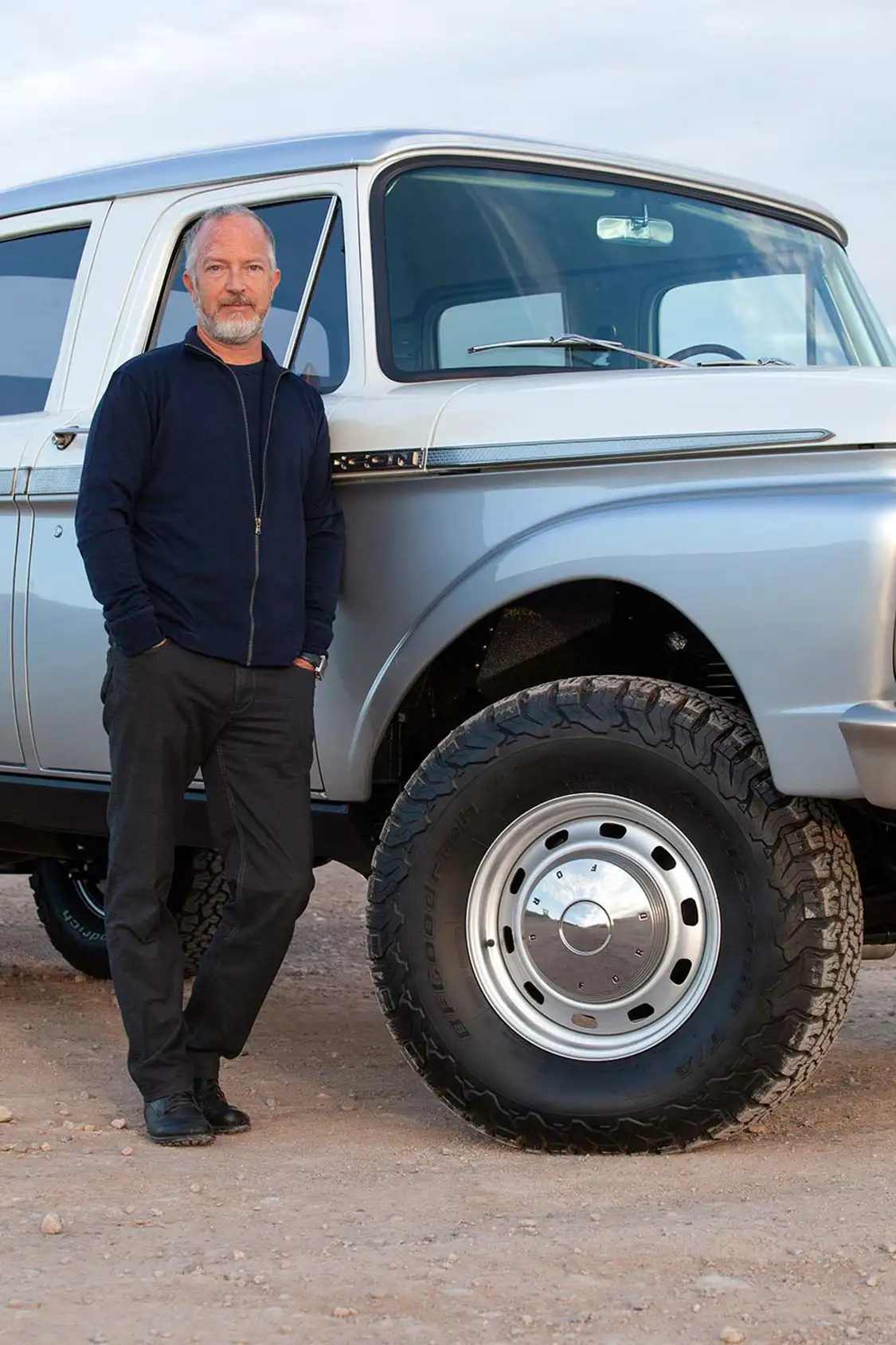 Jonathan Ward With his 1965 Ford F-250 Crew Cab