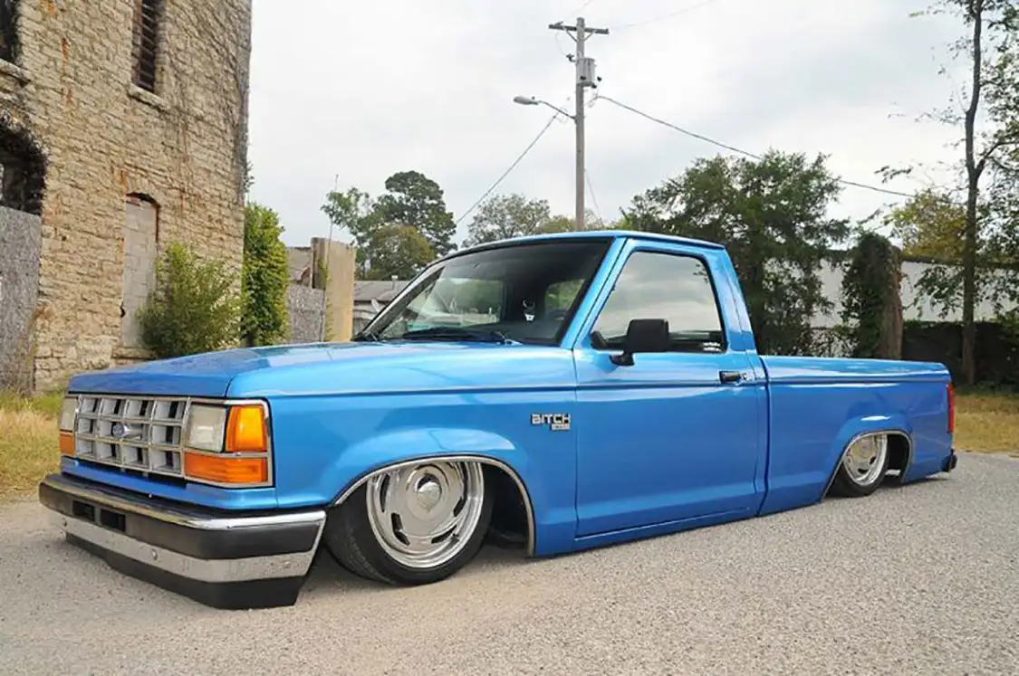 Blue 1992 Ford Ranger