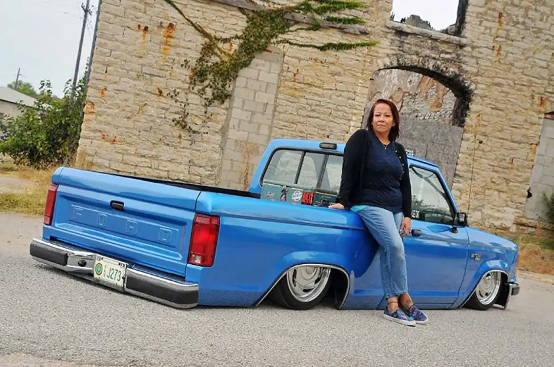 Angela Dry with 1992 Ford Ranger