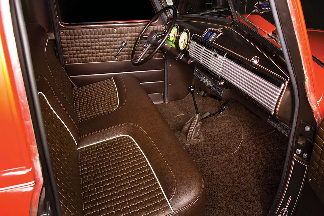 Brown vinyl interior