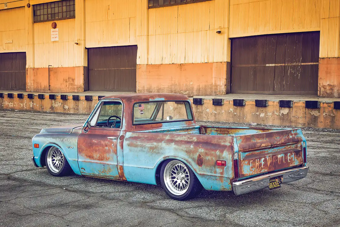 1969 Chevy C-10 Rusty Blues Side View