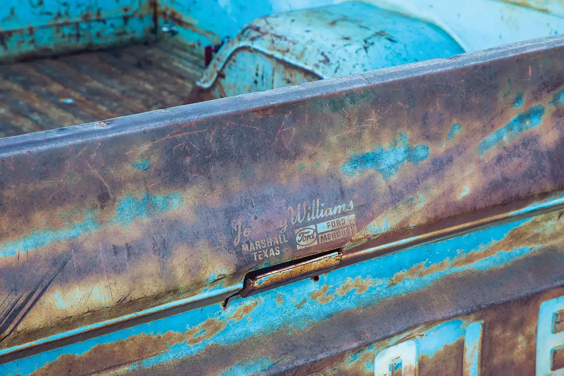 1969 Chevy C-10 Rusty Blues Back