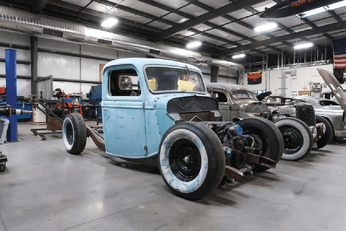 ’36 FORD PARKED NEXT TO THE ’37 RUNS AN LS ENGINE