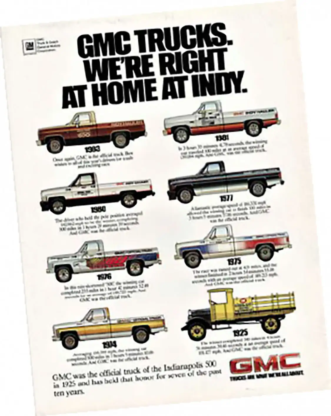 GMC Indy Trucks