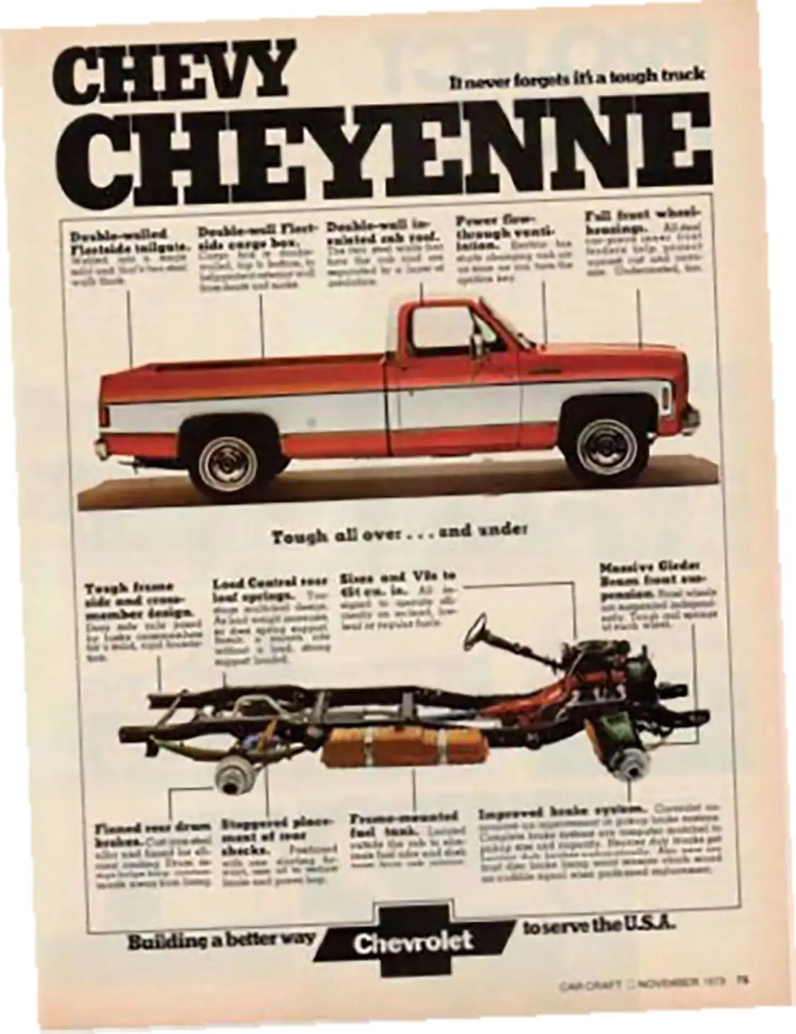 1974 Chevrolet Chevy Cheyenne Red Pickup Truck