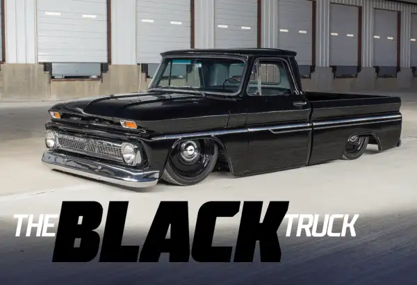 BLACK 1966 CHEVY C-10